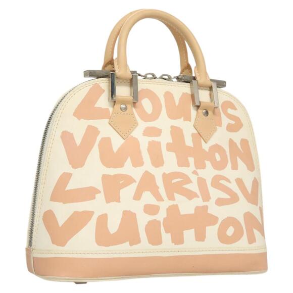 LOUIS VUITTON Monogram Graffiti Alma MM Hand Bag White M92180 - Picture 1 of 16